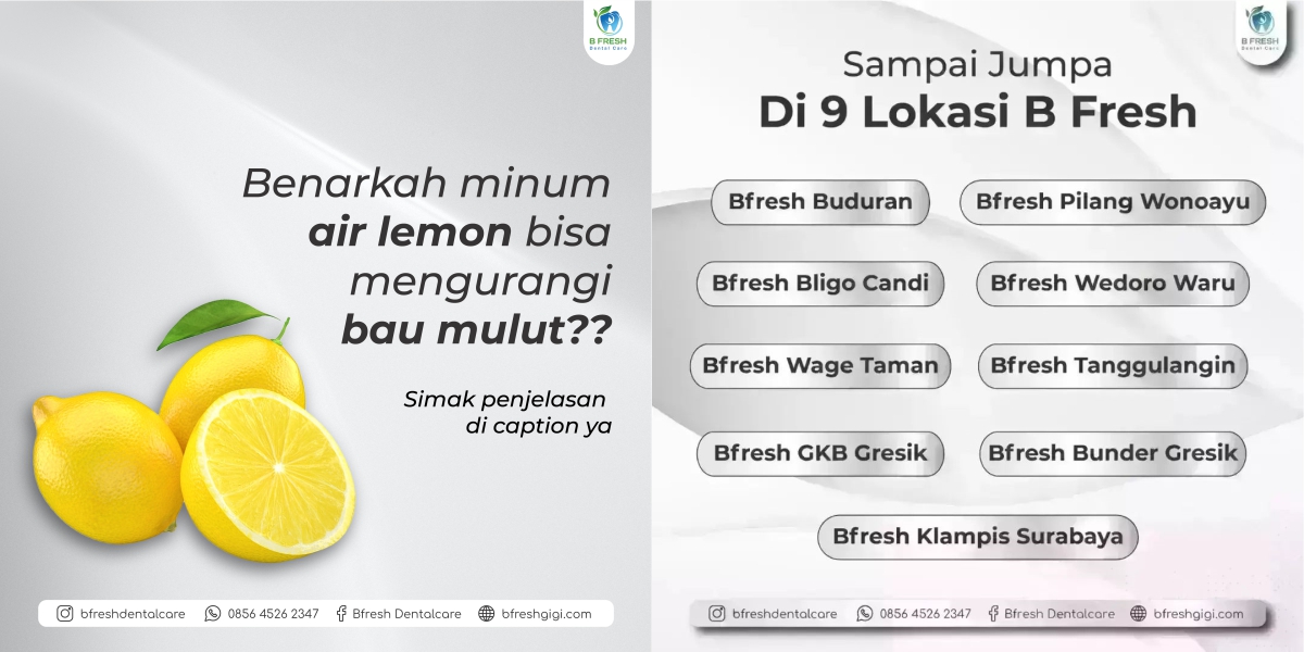 Benarkah Minum Air Lemon Bisa Mengurangi Bau Mulut?